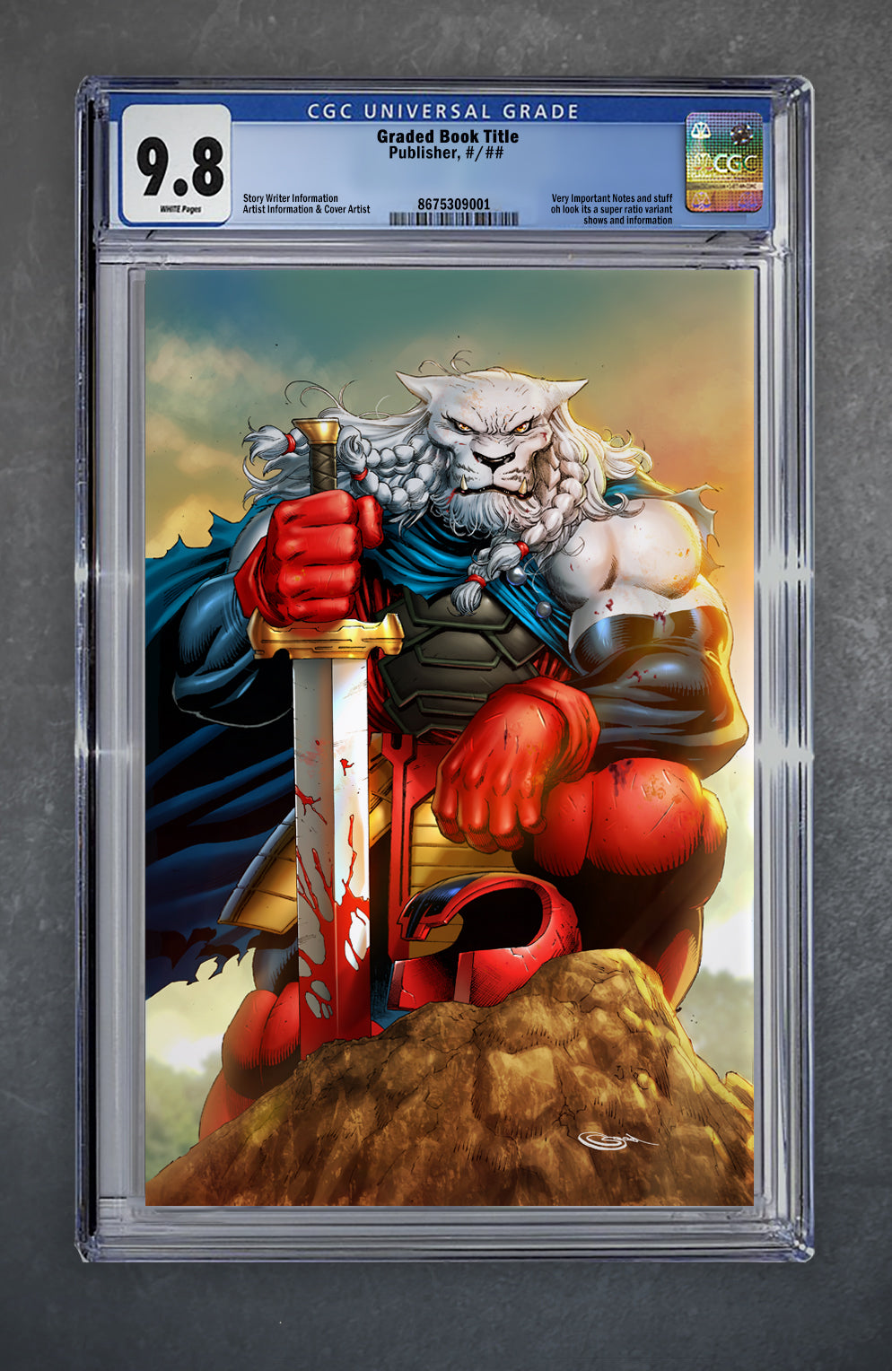 Invincible Universe: Battle Beast #1 CGC Universal Series 9.8 Sajad Shah PCB Hobby Variant B Virgin LTD 2000 [4/16/25]