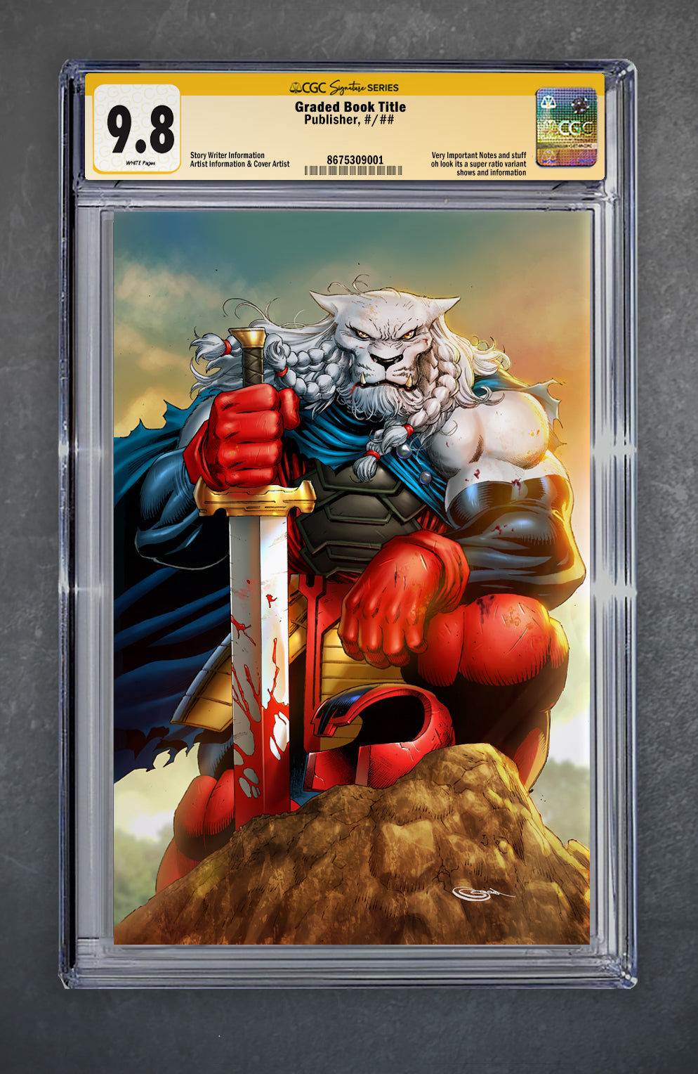 Invincible Universe: Battle Beast #1 CGC Signature Series 9.8 Sajad Shah PCB Hobby Variant B Virgin LTD 2000 [4/16/25]