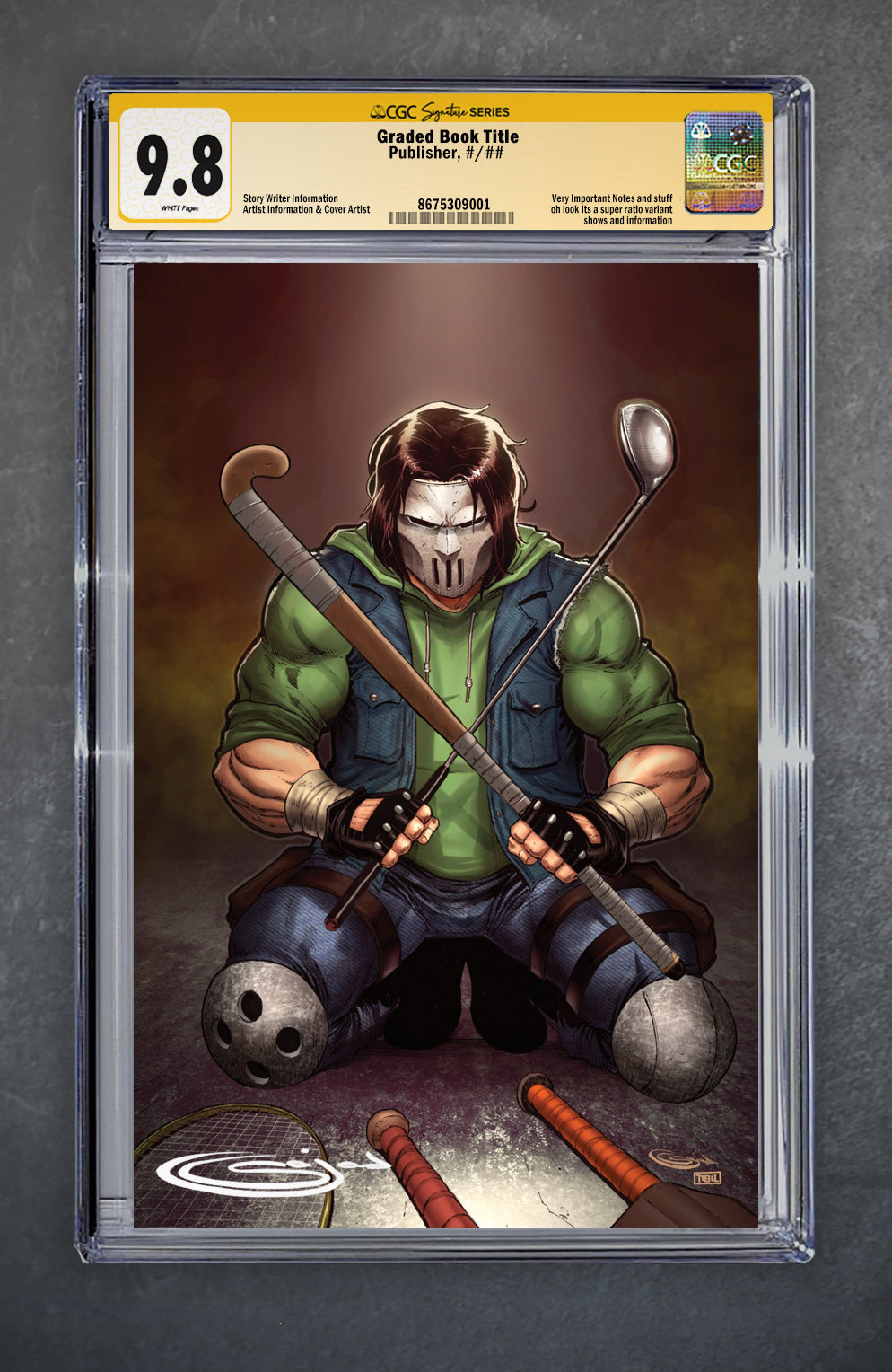 Teenage Mutant Ninja Turtles: Casey Jones #1 CGC Signature Series Sajad Shah Variant B Virgin LTD 600 [9/17/25]
