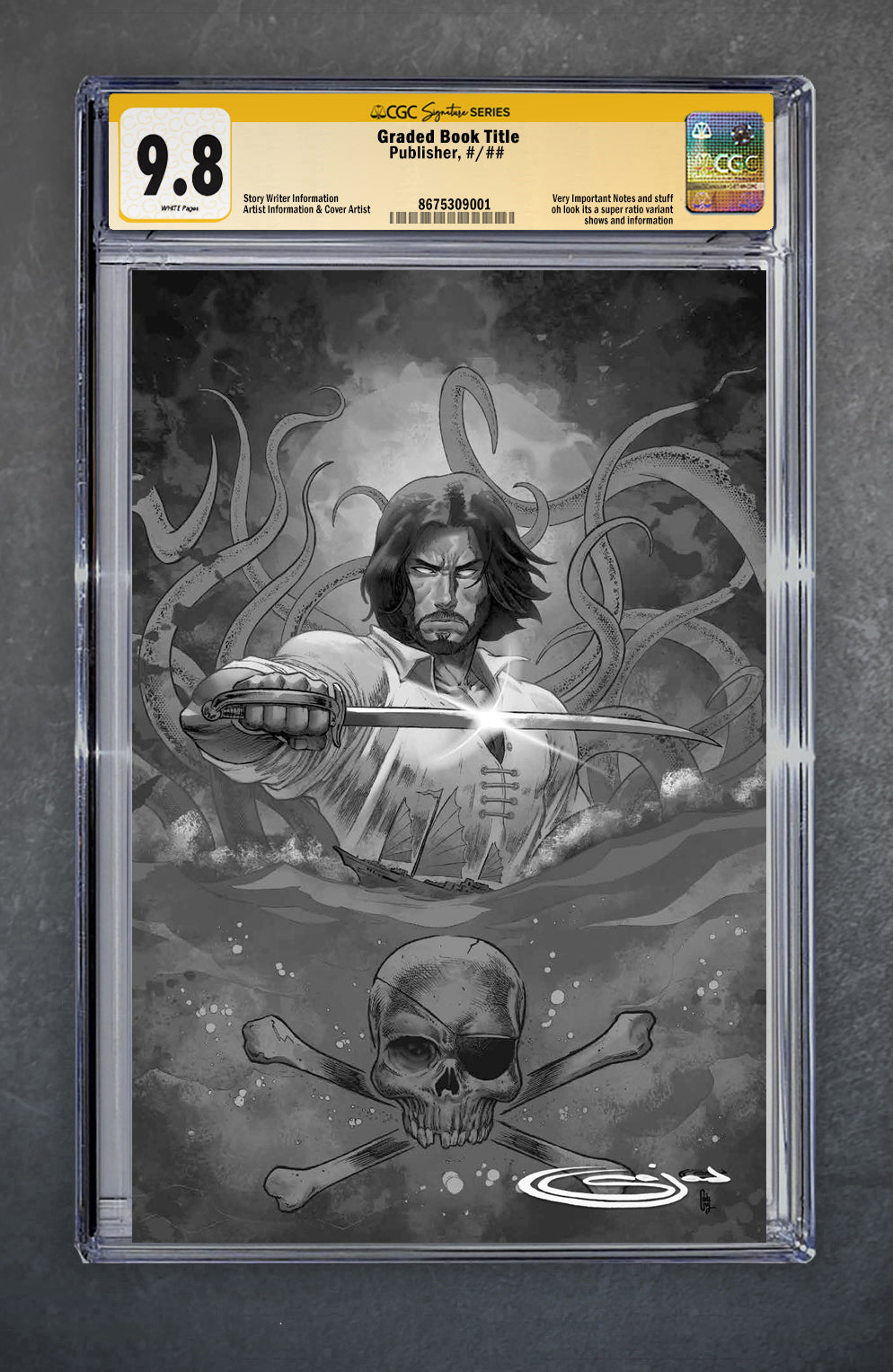 BRZRKR: The Bleeding Tide 1 CGC Signature Series 9.8 Sajad Shah Variant C Sketch LTD 250 [11/26/25]