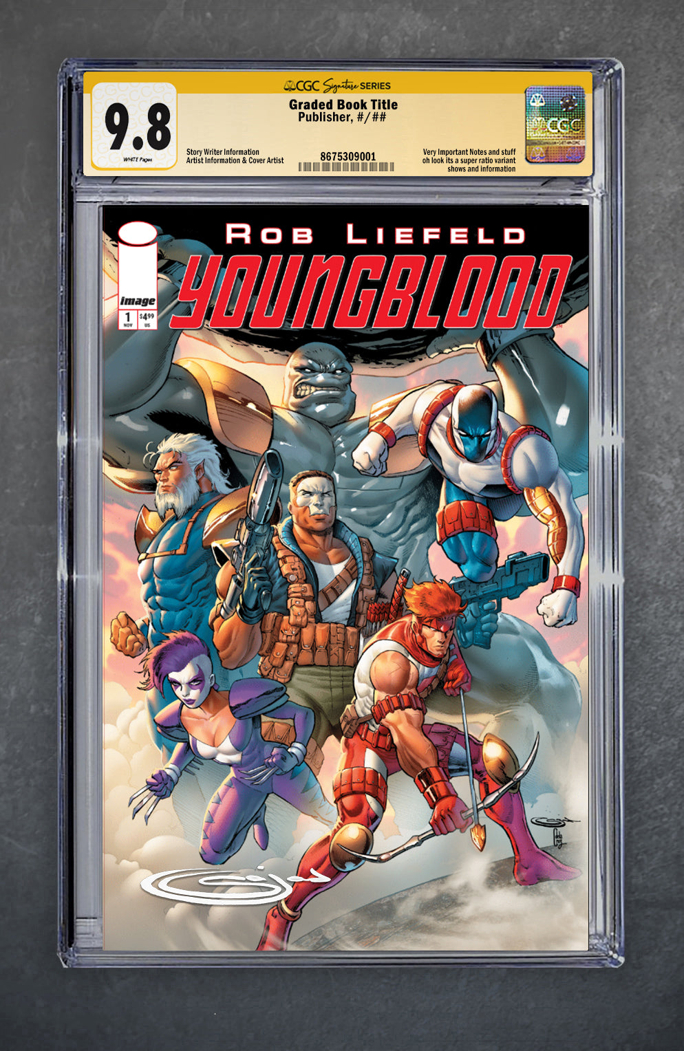 Youngblood 1 CGC Signature Series 9.8 Sajad Shah Variant A Trade LTD 750 [11/12/25]