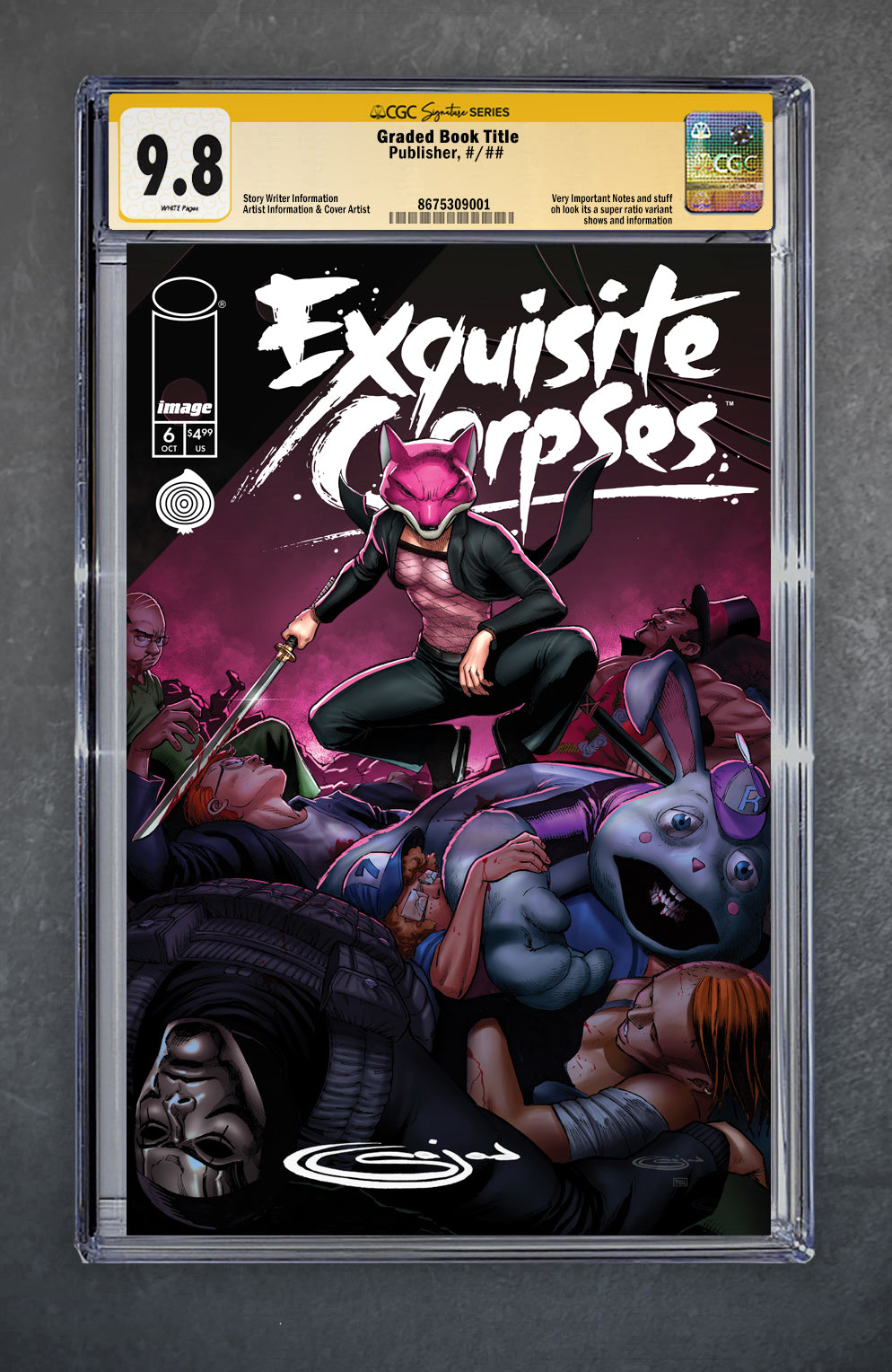 Exquisite Corpses 6 CGC Signature Series 9.8 Sajad Shah Variant A Trade LTD 500 [10/22/25]