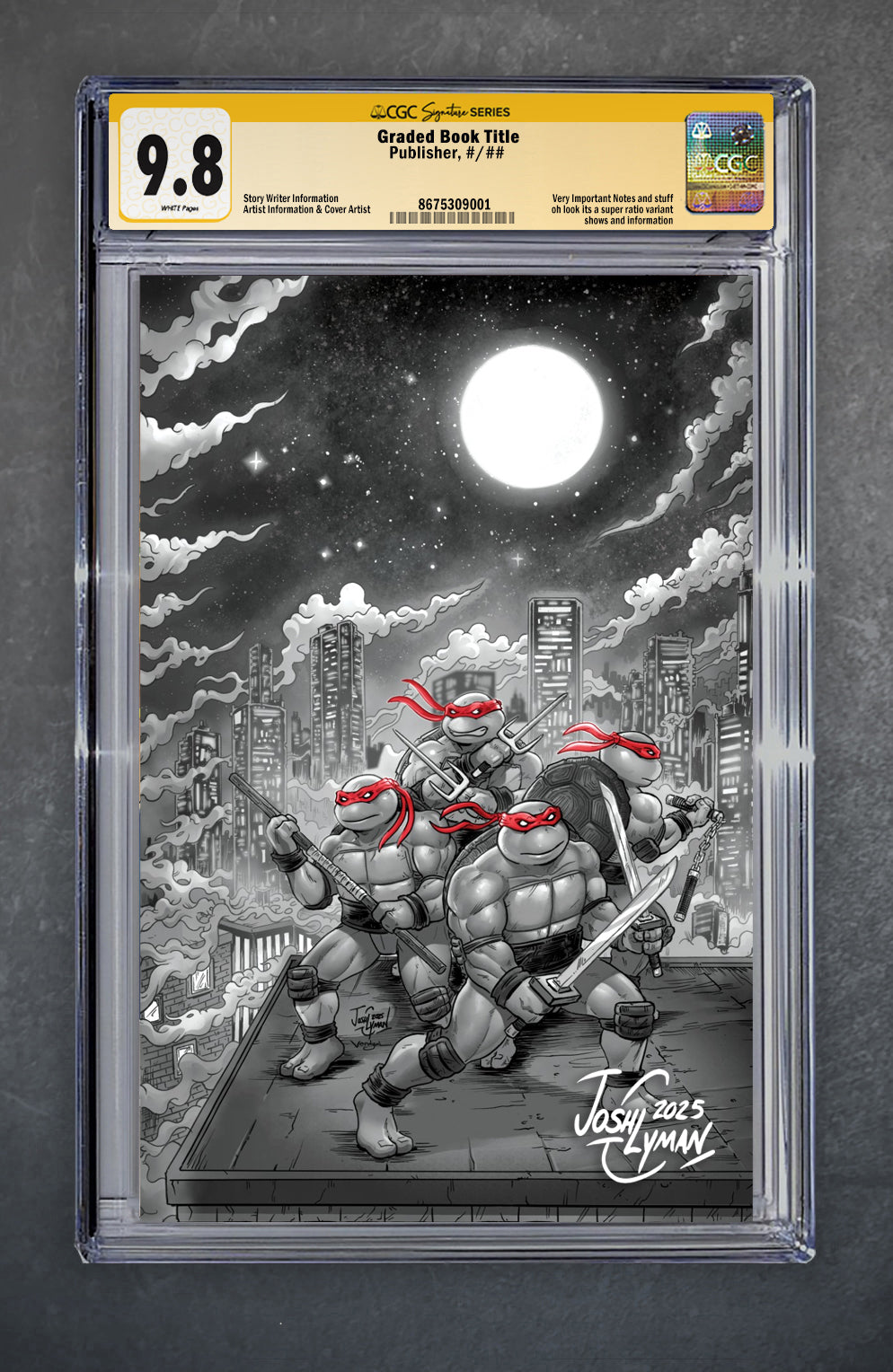 Teenage Mutant Ninja Turtles: Journeys #1 CGC Signature Series 9.8 Josh C Lyman Variant B Virgin LTD 500 [8/20/25]