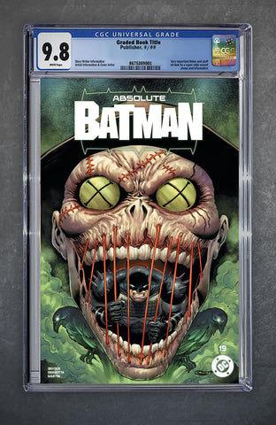 Absolute Batman 19 CGC 9.8 *Batman Custom Label* Sajad Shah LTD 1000 [4/15/26]