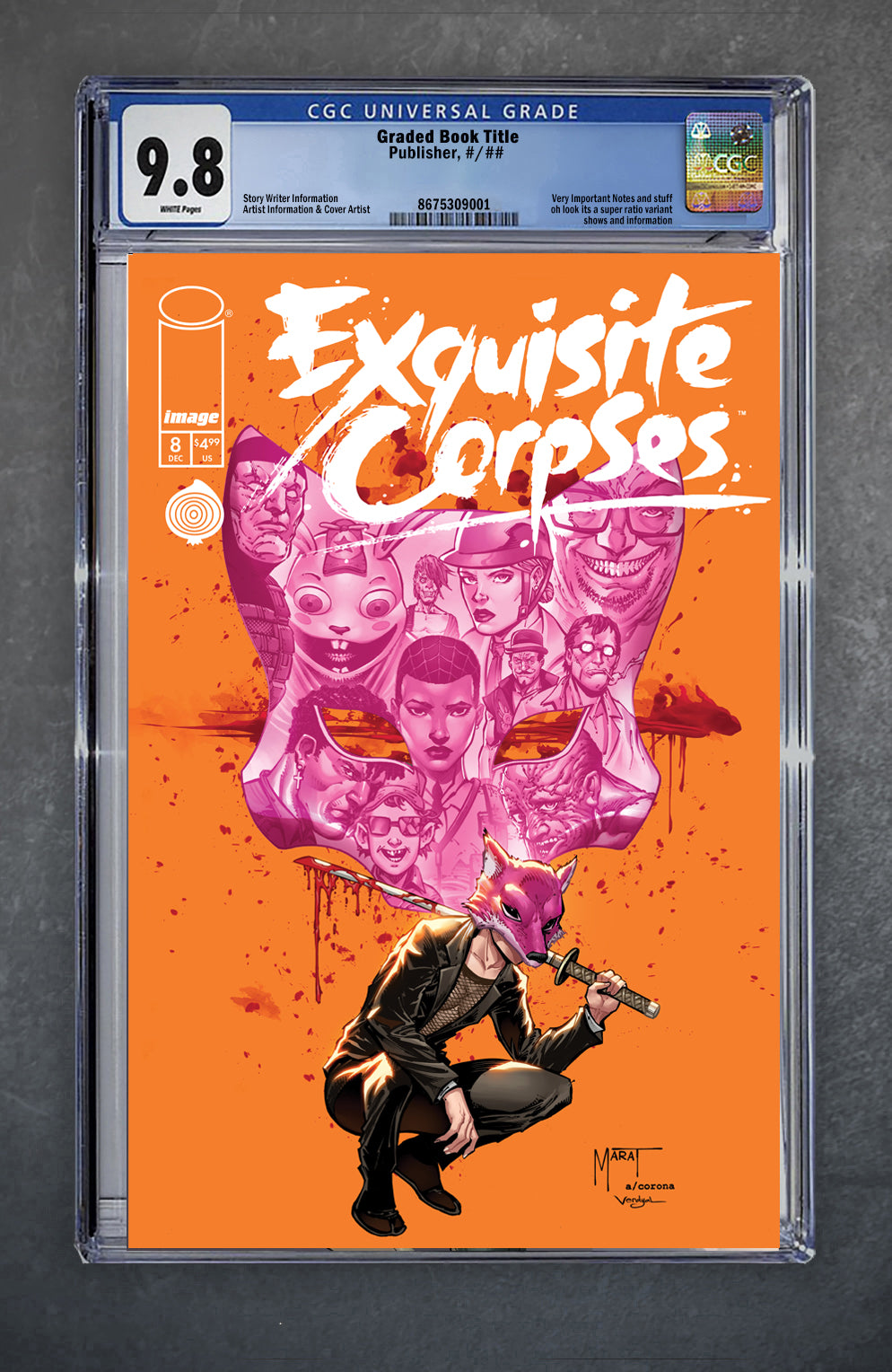 Exquisite Corpses 8 CGC Universal Series 9.8 Marat Mychaels Variant A Trade LTD 500 [12/17/25]