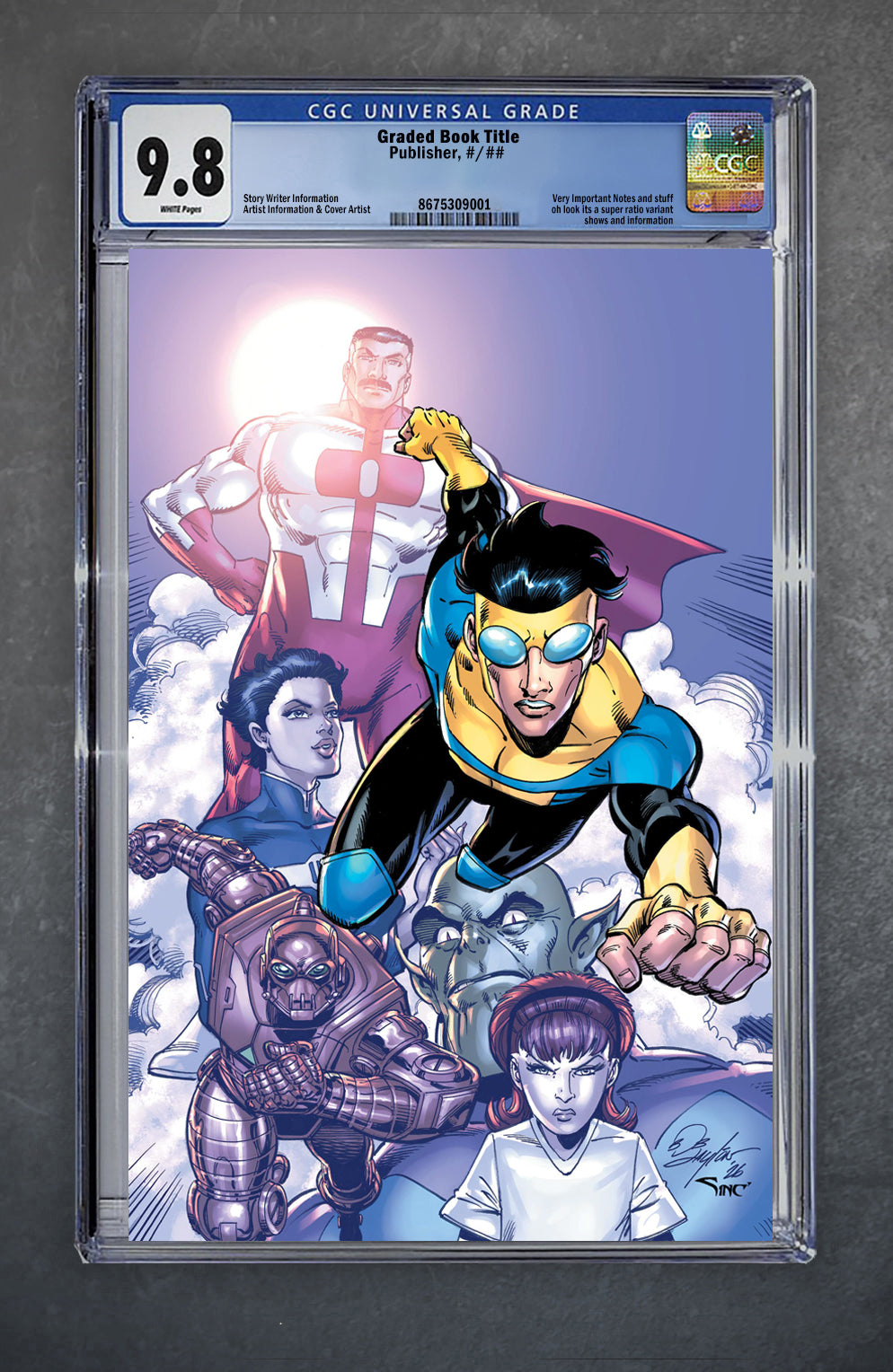 Invincible #1 (Reprint) CGC 9.8 Bob Layton LTD 1500 [9/18/26]