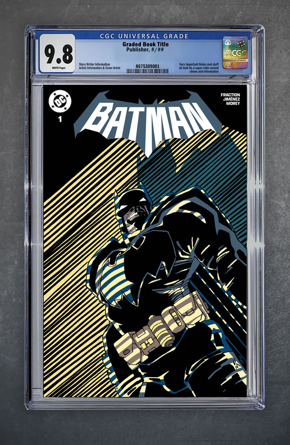 Batman 1 CGC Universal Series 9.8 *Batman Custom Label* Frank Miller Variant A Trade LTD 1000 [10/9/25]