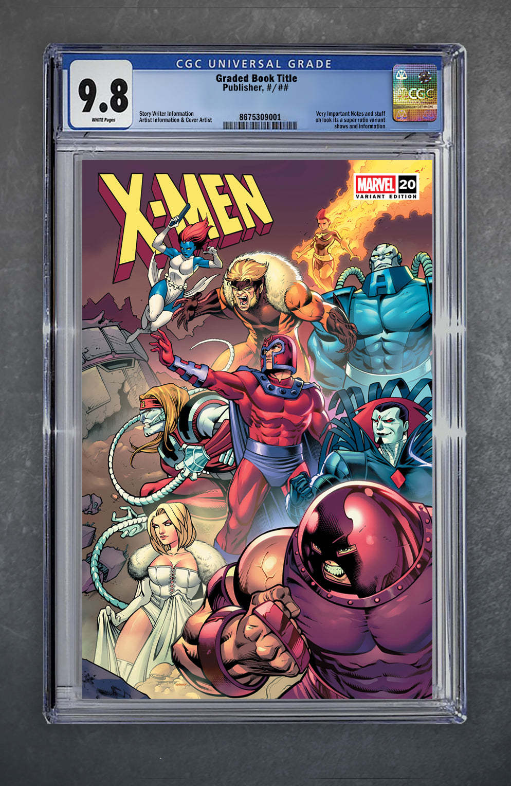 X-MEN #20 CGC Universal Series 9.8 Sajad Shah Variant A Trade LTD 3000 [8/13/25]