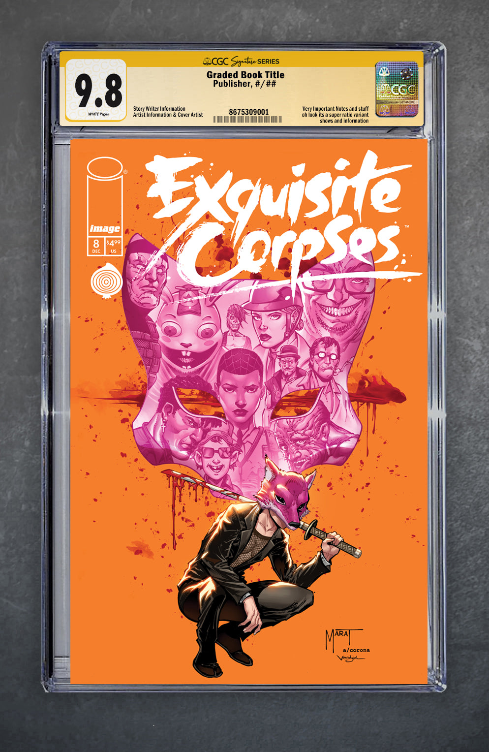 Exquisite Corpses 8 CGC Signature Series 9.8 Marat Mychaels Variant A Trade LTD 500 [12/17/25]