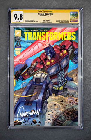 Transformers 25 CGC Signature Series 9.8 Chris Marchman Variant A Trade LTD 750 [10/9/25]