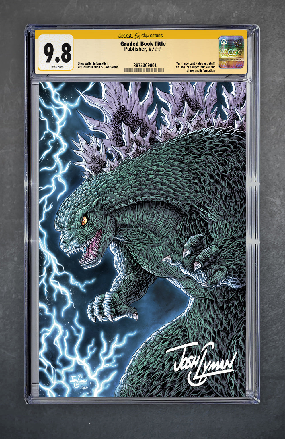 Godzilla's Monsterpiece Theatre Presents: Godzilla's the Odyssey #1 Signature Series 9.8 Josh C. Lyman Variant A Virgin LTD 500 [6/10/26]