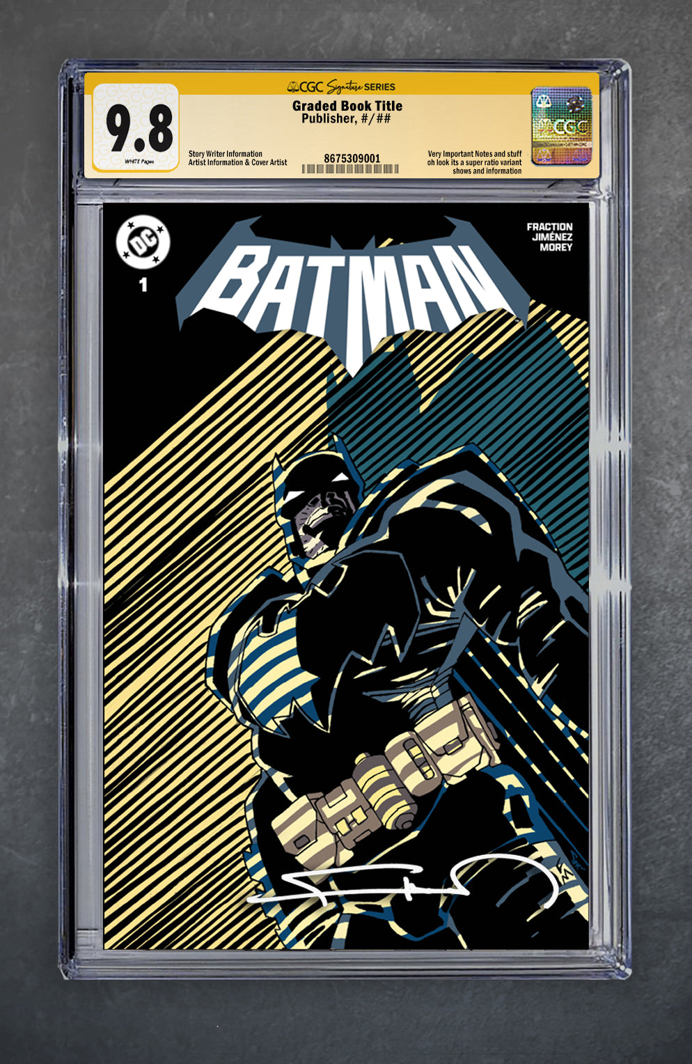Batman 1 CGC Signature Series 9.8 *Batman Custom Label* Frank Miller Variant A Trade LTD 1000 [10/9/25]