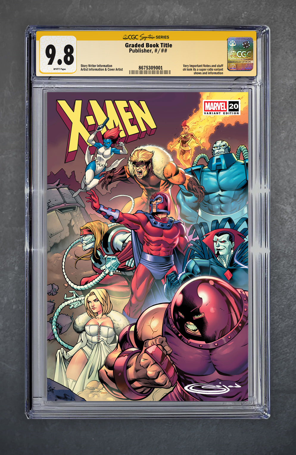 X-MEN #20 CGC Signature Series 9.8 Sajad Shah Variant A Trade LTD 3000 [8/13/25]
