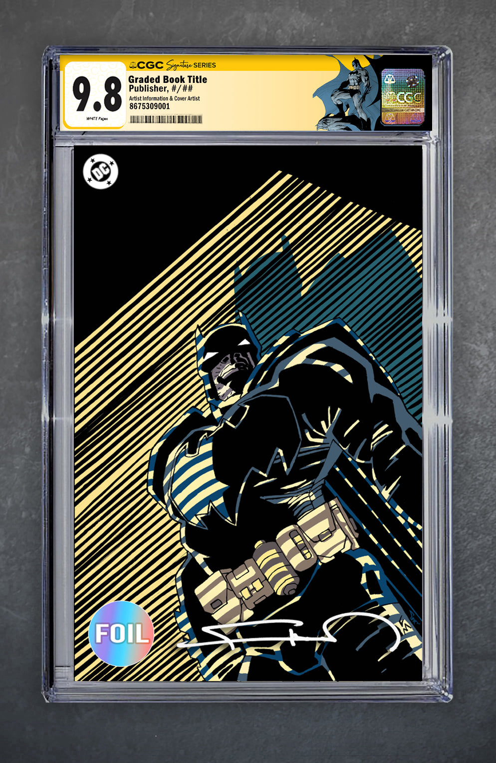 Batman 1 CGC Signature Series 9.8 *Batman Custom Label* Frank Miller Variant B Virgin Foil LTD 1000 [10/9/25]