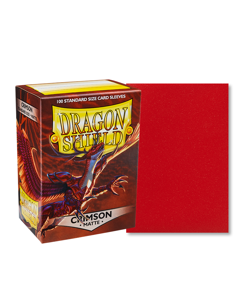 Dragon Shield Sleeves - Standard - Matte (100 ct.) - Crimson