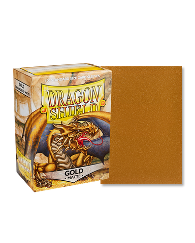 Dragon Shield Sleeves - Standard - Matte (100 ct.) - Gold