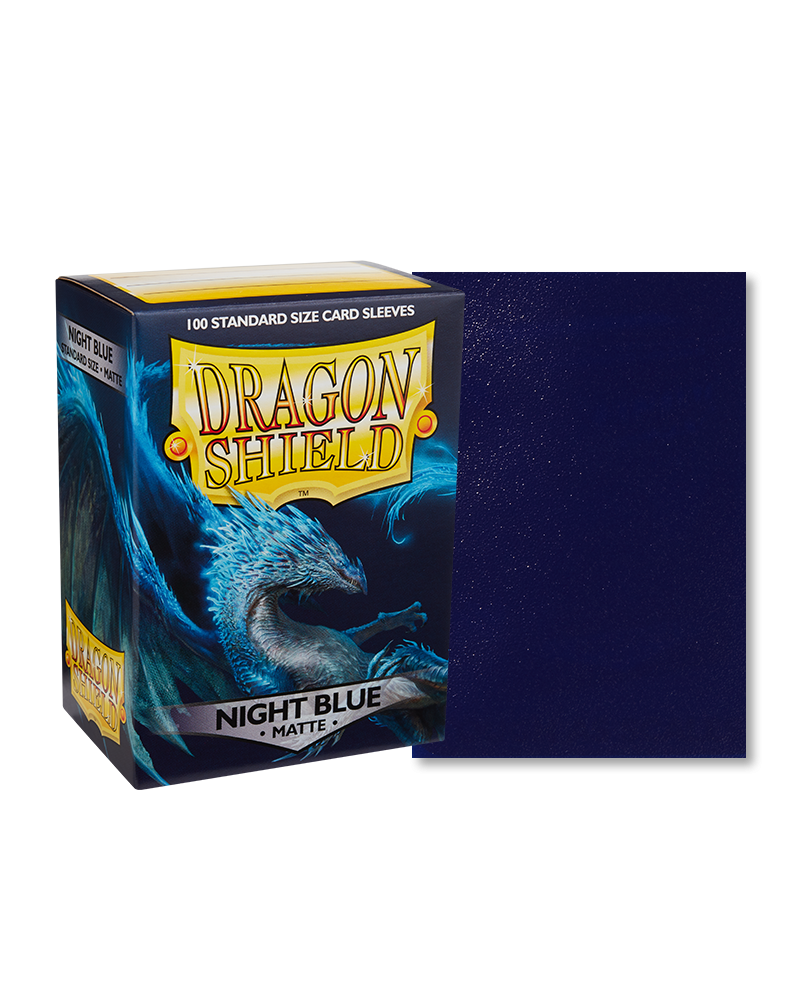 Dragon Shield Sleeves - Standard - Matte (100 ct.) - Night Blue