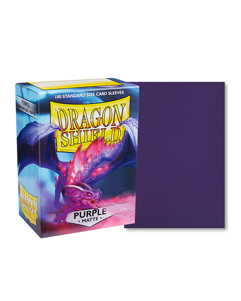Dragon Shield Sleeves - Standard - Matte (100 ct.) - Purple