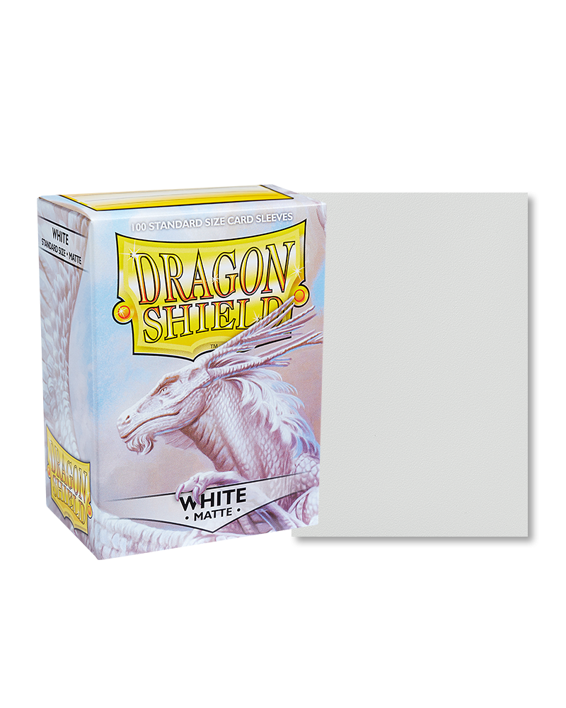 Dragon Shield Sleeves - Standard - Matte (100 ct.) - White