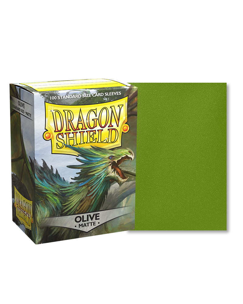 Dragon Shield Sleeves - Standard - Matte (100 ct.) - Olive