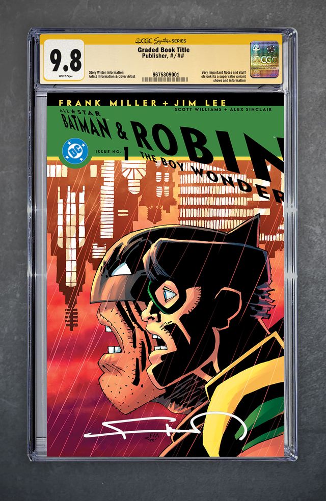All-Star Batman and Robin, The Boy Wonder 1 Facsimile Edition CGC Signature Series 9.8 Frank Miller Variant A Trade LTD 500 [12/3/25]