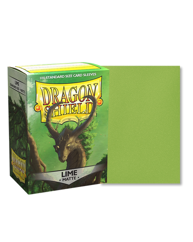 Dragon Shield Sleeves - Standard - Matte (100 ct.) - Lime