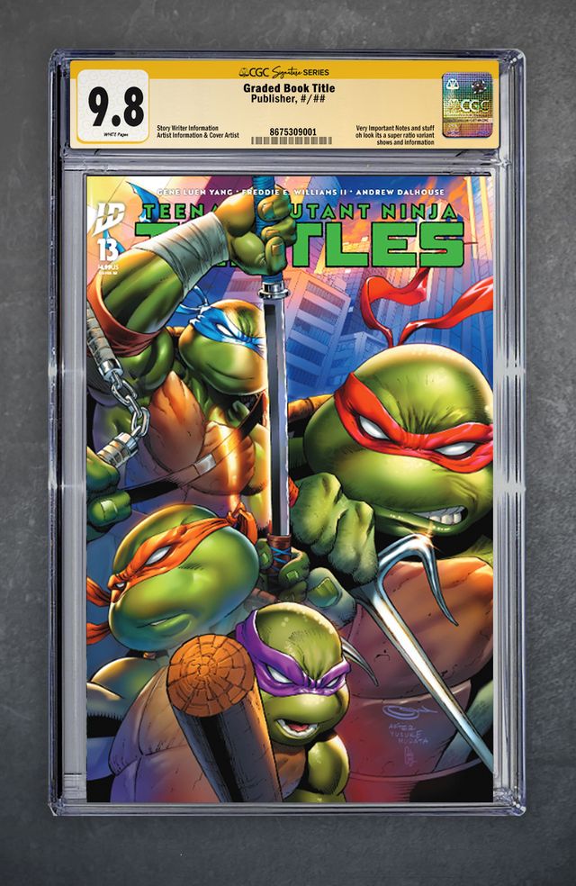 Teenage Mutant Ninja Turtles 13 CGC Signature Series 9.8 Sajad Shah Variant A Trade LTD 500 [12/10/25]