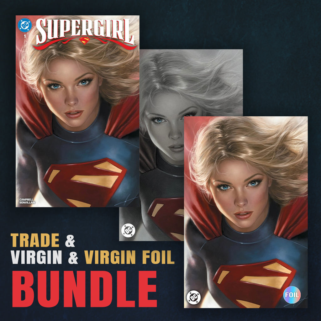Supergirl 1 Carla Cohen BUNDLE Variant A Trade, Variant B Virgin, and Variant C Virgin Foil [5/14/25]