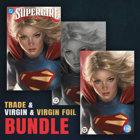 Supergirl 1 Carla Cohen BUNDLE Variant A Trade, Variant B Virgin, and Variant C Virgin Foil [5/14/25]