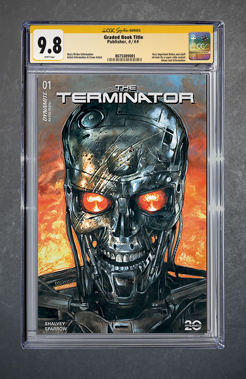 The Terminator #1 CGC 9.8 Dave Dorman Signature Series PCB Hobby Variant A Trade LTD 500 [10/17/24] NYCC